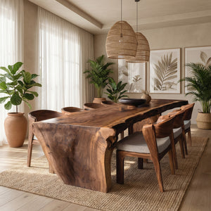 Organic Wabi Sabi Dining Table For Dining Room