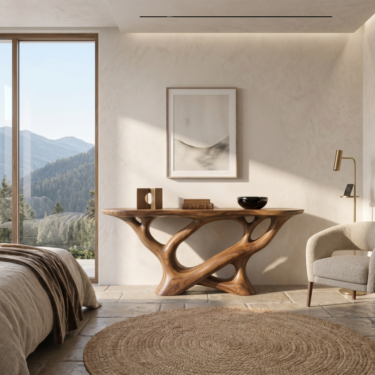 Modern Infinity Console Table Luxury Residence