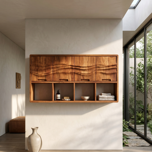 Modern Sculptural Bathroom Cabinet Master Bathroom