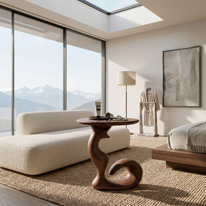 Organic Sculptural Side Table Luxury Living Room