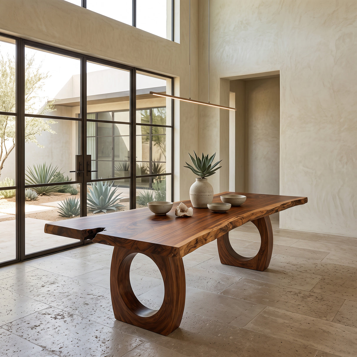 Modern Sculptural Dining Table For Dining Room Interior