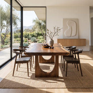 Artistic Live Edge Dining Table For Kitchen Dining Area