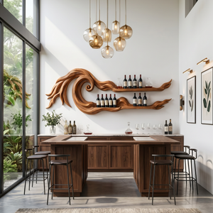 Coastal Wall Wine Rack For Beach House