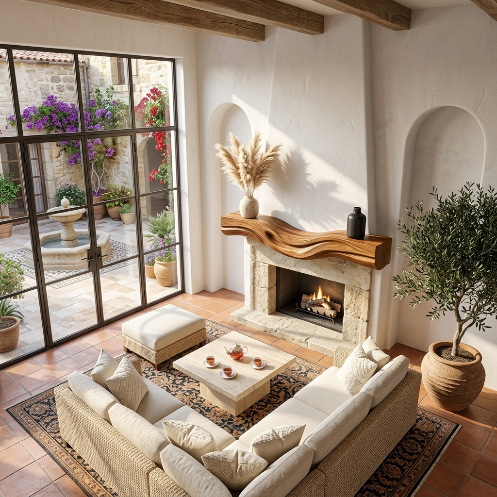 Rustic Fireplace Mantel With Live Edge Design For Cozy Home