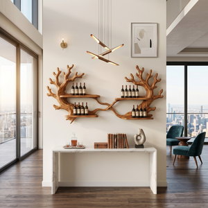 Wabi Sabi Wine Rack Wall Mounted For Home