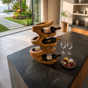 Farmhouse Wine Holder For Cozy Dining Room