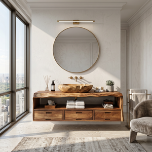Farmhouse Floating Vanity For Bathroom Storage Ideas