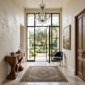 Modern Wood Console Table With Carved Drawers For Luxury Home