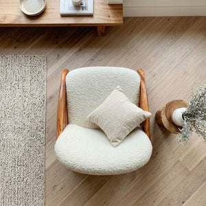 Contemporary Natural Wood Chair For Living Room Decor