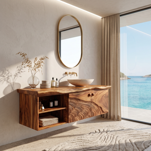 Rustic Wood Vanity Luxury Ensuite Bathroom