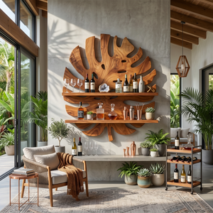 Modern Wall Wine Holder For Home Bar Bottle Showcase