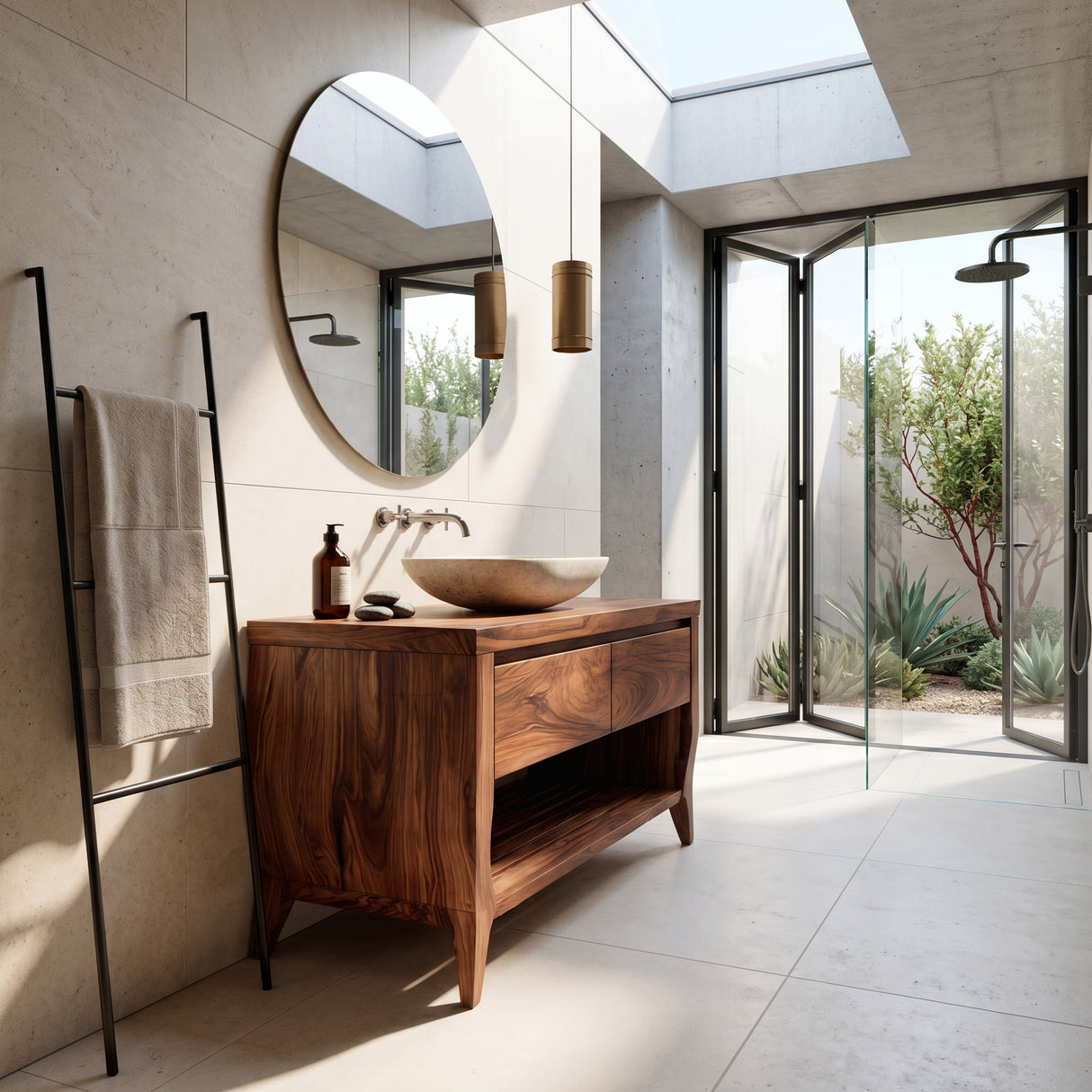 Contemporary Wooden Bathroom Vanity For Spa Or Bathroom