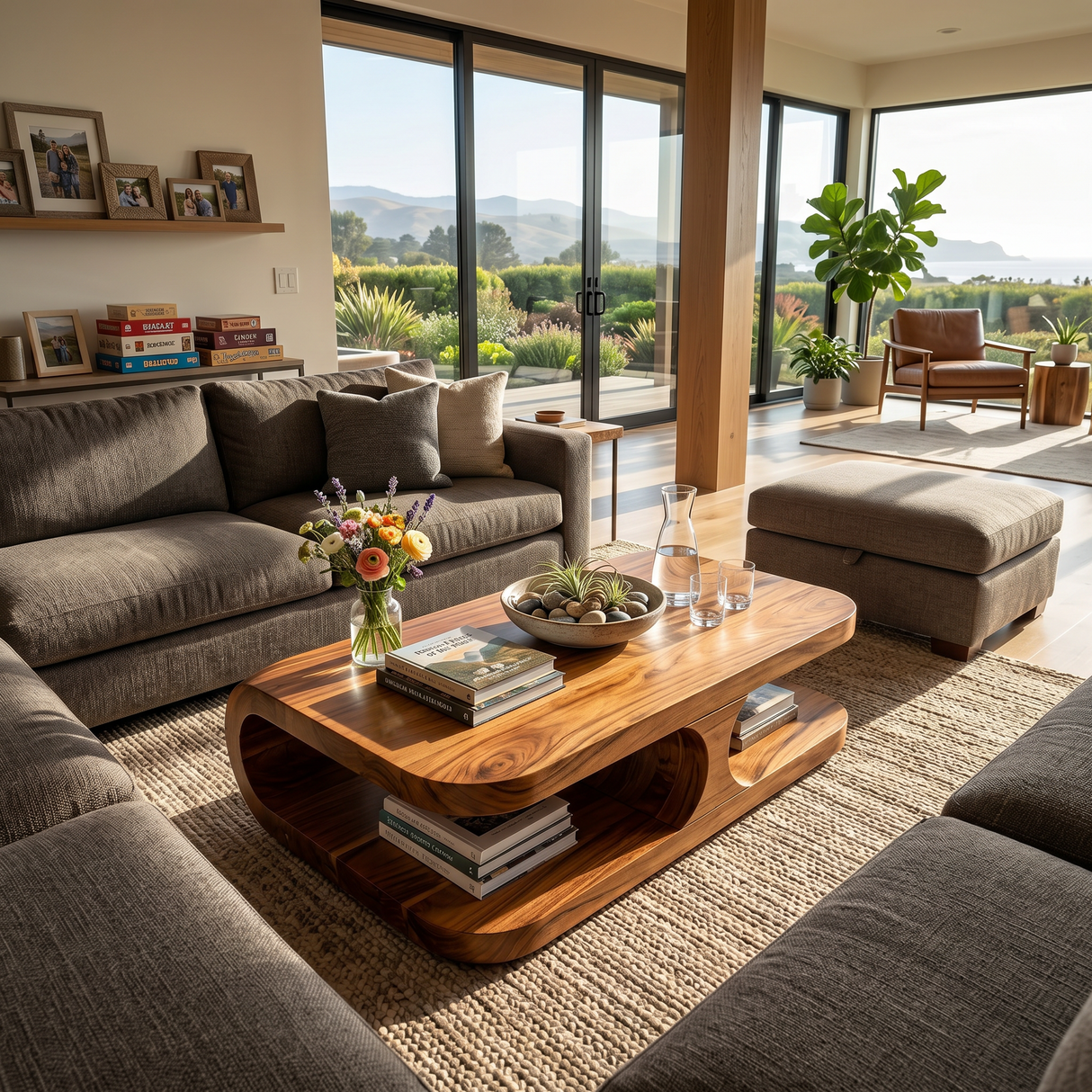 Boho Coffee Table For Coastal Interior