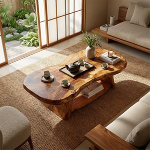 Modern Solid Wood Coffee Table For Living Roomdecor And Interior Design