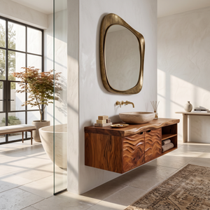 Contemporary Bath Cabinet Elegant Master Bathroom