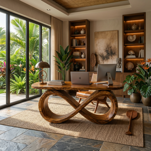 Luxury Infinity Base Executive Desk Designer Office
