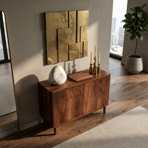 Minimalist  Console Table With Multiple Compartments For Living Room