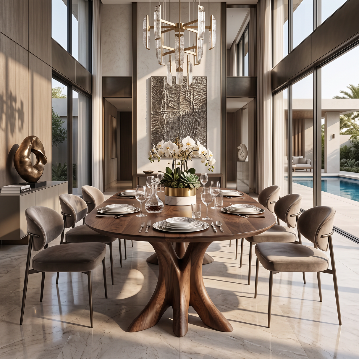 Rustic Dining Table For Inviting Kitchen Setup