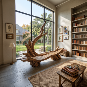 Handcrafted Live Edge Bench For Artistic Patio Designs