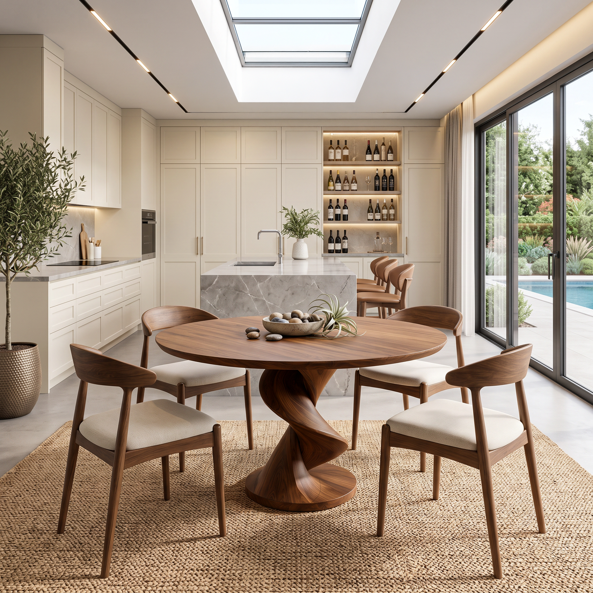 Modern Round Dining Table For Contemporary Dining Space