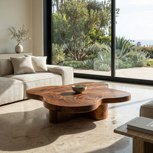 Organic Coffee Table With Unique Cloud-shapes For Living Room