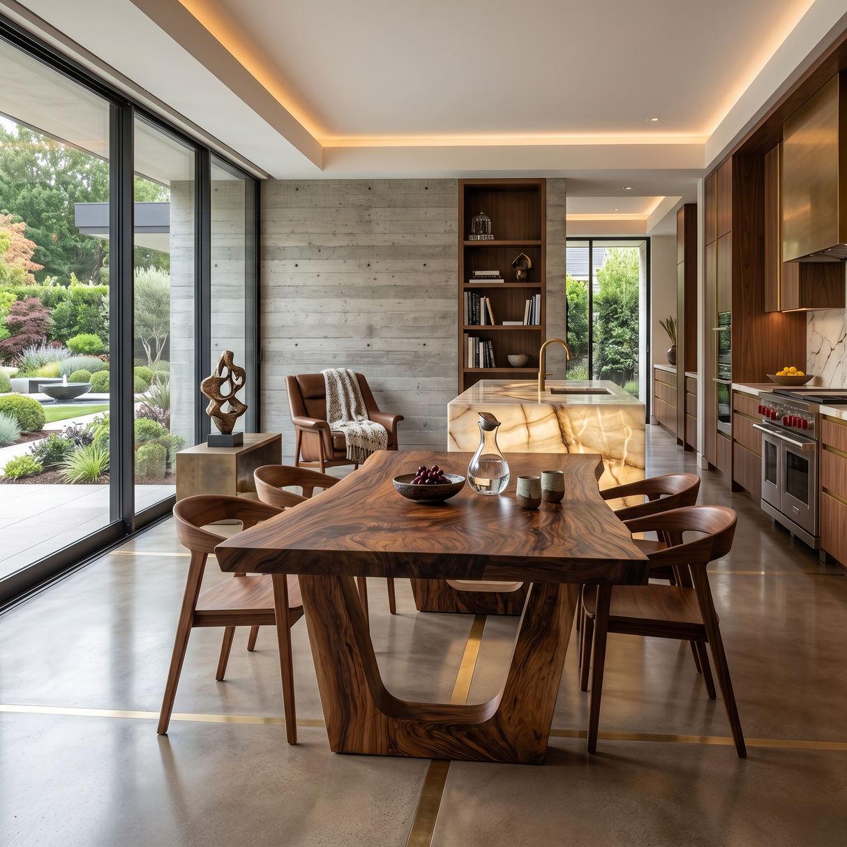 Minimalist Dining Table With Sleek Look For Dining Room