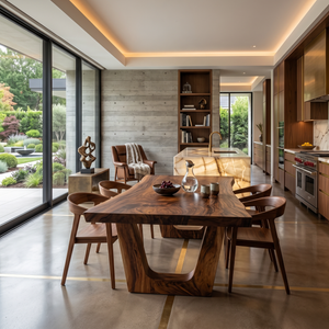 Minimalist Dining Table With Sleek Look For Dining Room