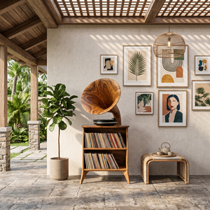 Farmhouse Vinyl Storage Cabinet For Bedroom Decor