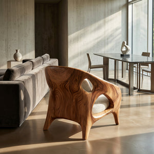 Organic Sculptural Armchair For Living Room