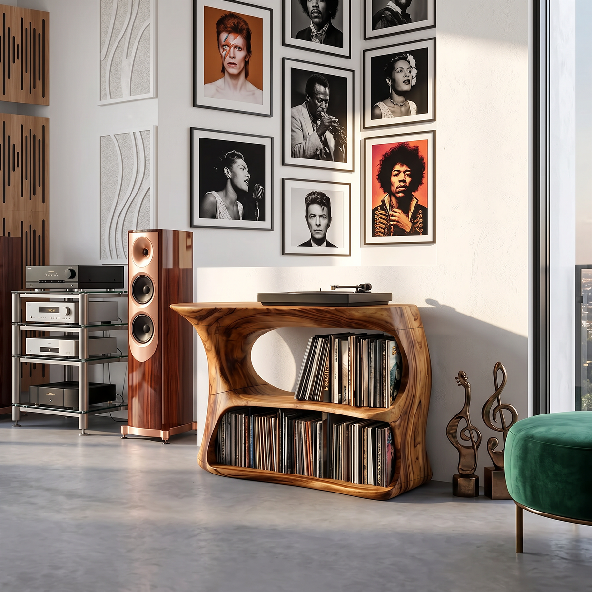 Farmhouse Record Cabinet For Entryway Organization