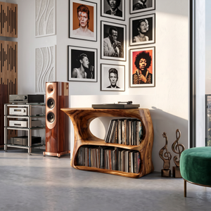 Farmhouse Record Cabinet For Entryway Organization