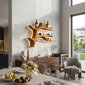 Modern Branch Wine Rack Wall Mount For Dining Wall Decor