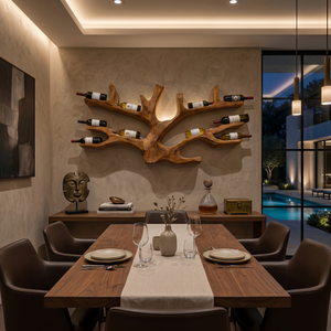 Artistic Wine Holder Wall Rack For Home Bar