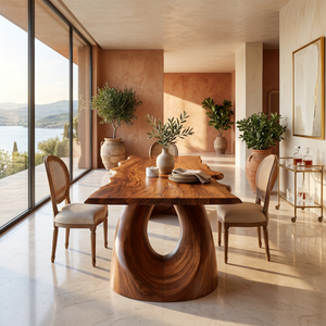 Modern Live Edge Dining Table For Open Concept Dining