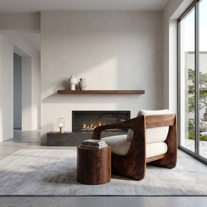 Contemporary Wooden Armchair For Cozy Living Room