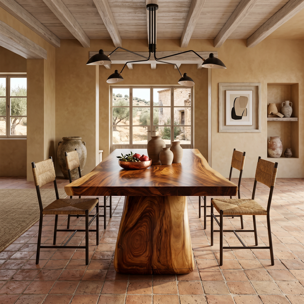 Scandinavian Irregular Dining Table For Everyday Dining Area