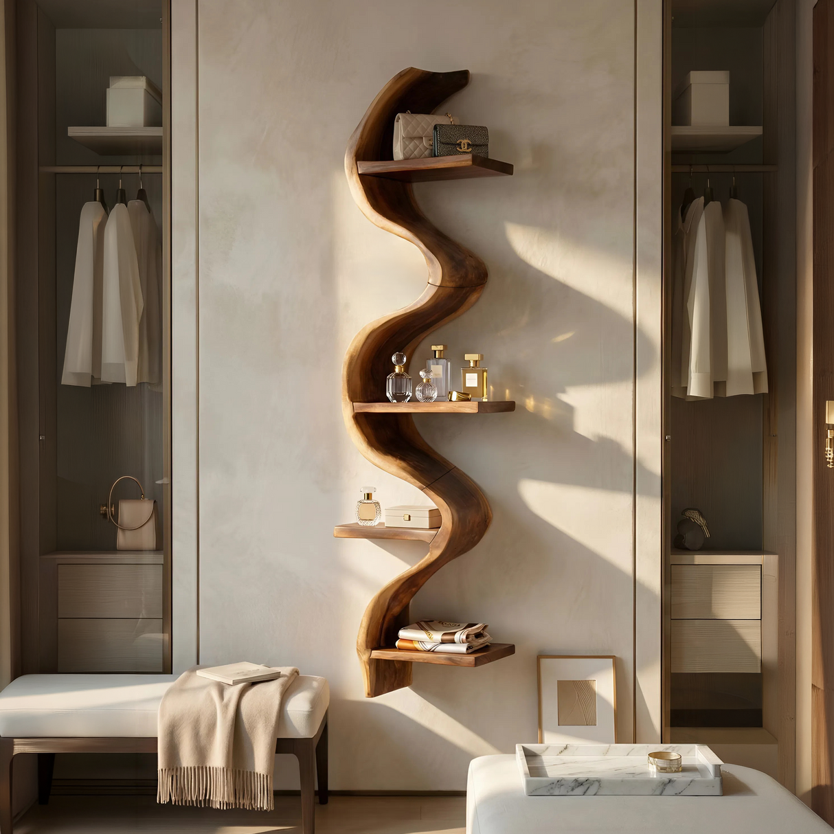 Contemporary Wall Mounted Shelf For Kitchen Organizer