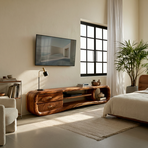 Luxury Media Console Contemporary Living Space