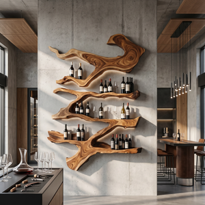 Farmhouse Wine Holder For Furniture Wine Rack Display