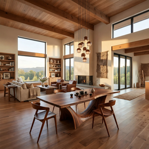 Scandinavian Freeform Dining Table For Family Dining Room