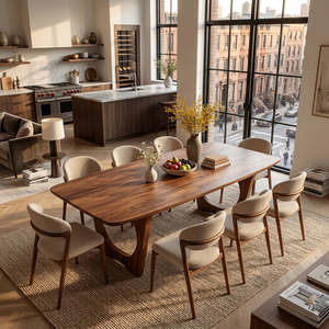 Mid Century Wooden Dining Table For Home