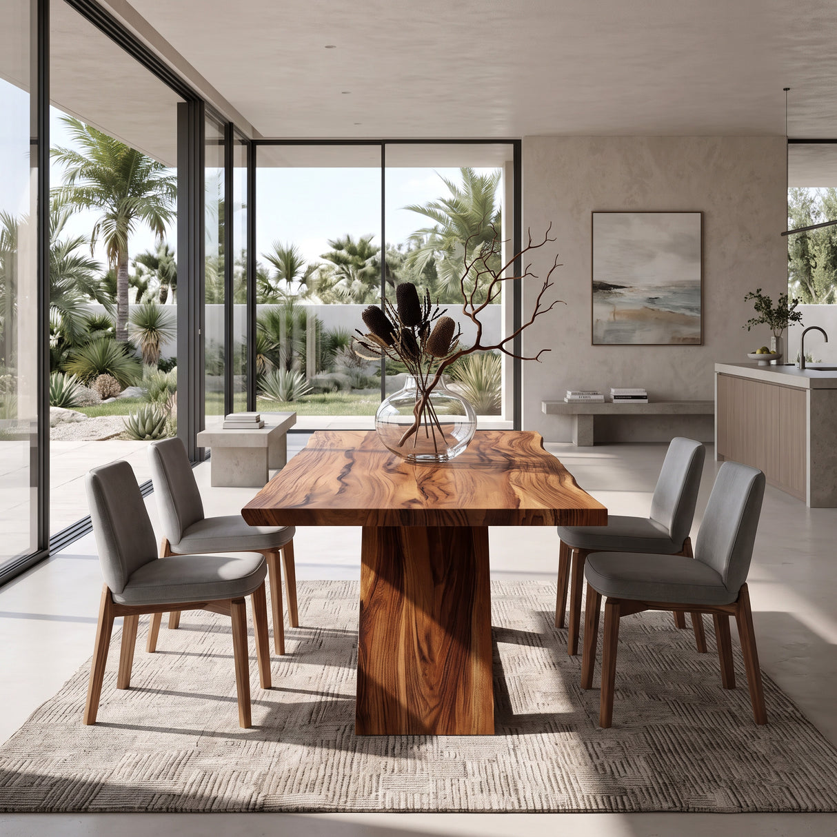 Organic Modern Dining Table For Dining Room