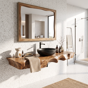 Farmhouse Solid Wood Vanity For Classic Bathroom
