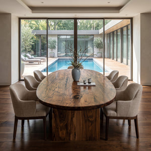 Contemporary Oval Dining Table For Dining Room