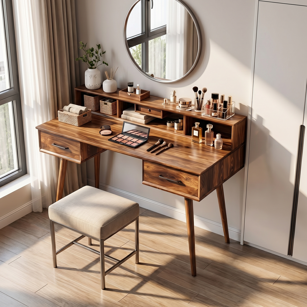 Elegant Vanity Table Bedroom Dressing Area Personal Beauty Space