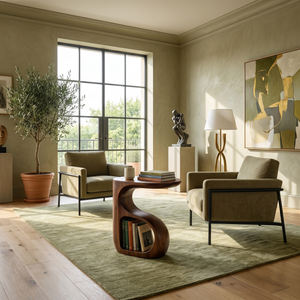 Modern Organic End Table For Open Living Space