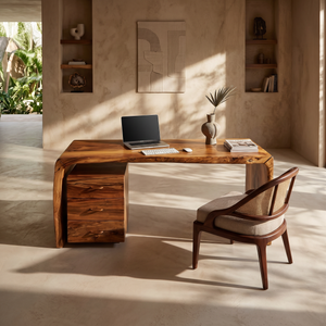Luxury Executive Desk With Drawer Pedestal For Open Office