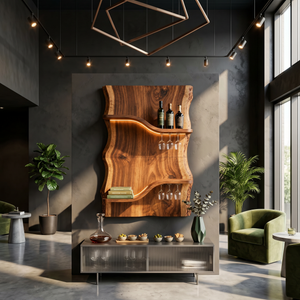 Scandinavian Multi Tier Wine Rack Shelf For Living Room