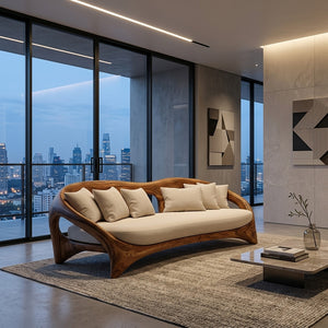 Organic Curved Sofa For Living Room Furniture