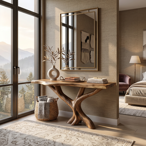 Organic Coral Base Console Table Luxury Beach House